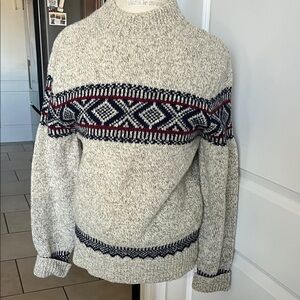 EUC 1990's Lobo Pendleton 100% virgin wool crewneck men's fair aisle ski sweater